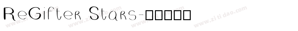 ReGifter Stars字体转换